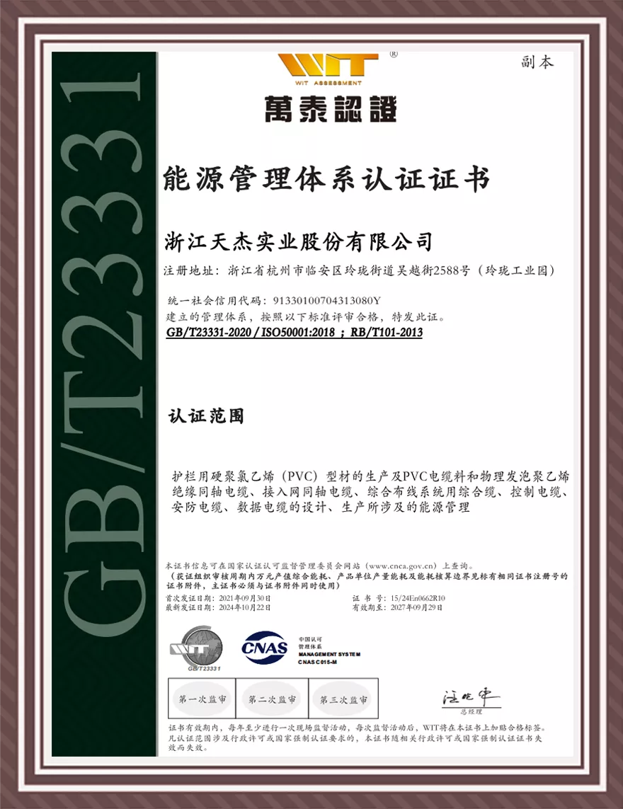 能源认证体系认证